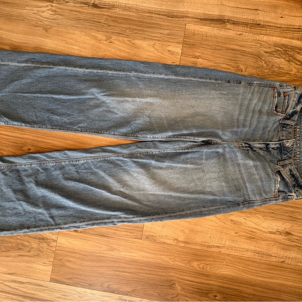 ae super high-rise baggy wide leg jeans (stretchy) - Picture 4 of 9